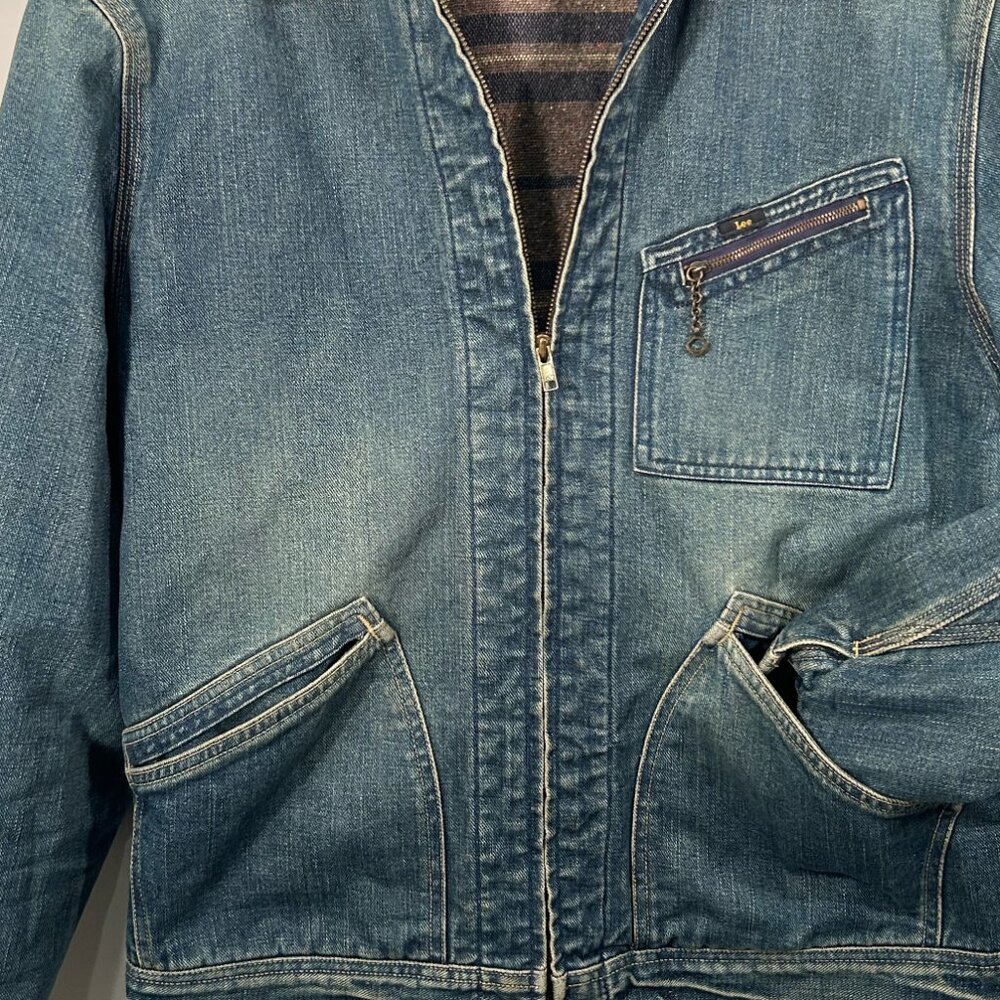 Vintage Lee denim jacket with blanket lining - Picture 2 of 9